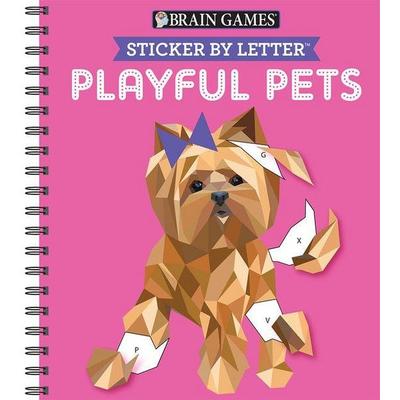 Brain Games - Sticker by Letter: Playful Pets (Sticker Puzzles - Kids Activity Book), Taschenbuch von Publications International Ltd,Brain Games,New