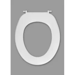 Haro Haromed Basic WC-Sitz 531051 weiß, Scharniere Edelstahl, SolidFix, 2-Punkt, ohne Deckel