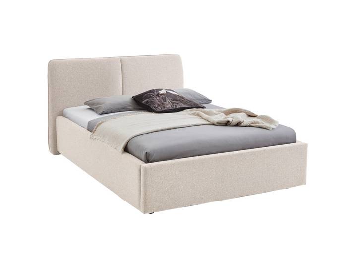 Stylife Polsterbett, Beige, Holz, Eukalyptusholz, massiv, 140x200 cm, Reach, Stoffauswahl, in verschiedenen Größen erhältlich, Schlafzimmer, Betten, Polsterbetten
