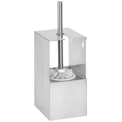 Brillantbad BIVA WC-Bürstengarnitur Edelstahl matt 130x353x120 mm für Bad & WC >> zum Bohren