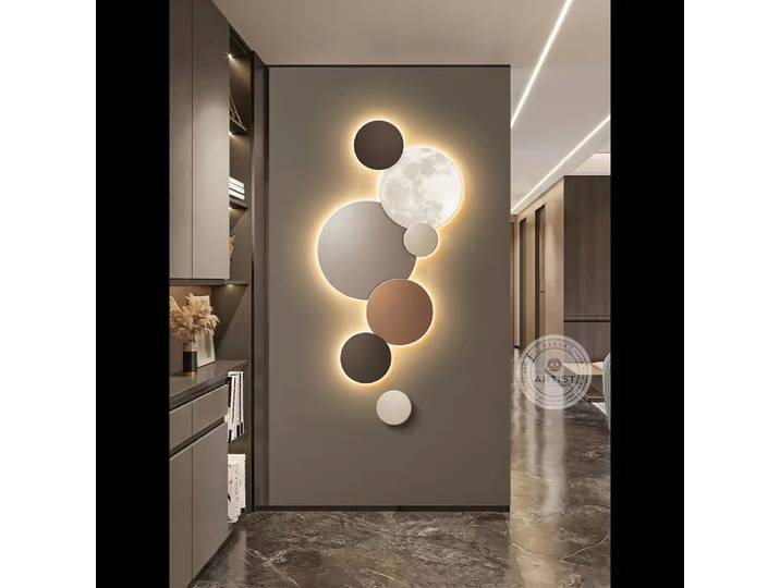 Applique murale lumineuse à LED pour décoration de porche, peinture suspendue, lumière de couloir, peinture de lune de haute qualité, CX176DS