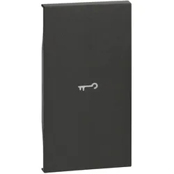 BTicino KG01M2F LivingNow 2M Tasten- abdeckung mit Symbol Schlüssel Black