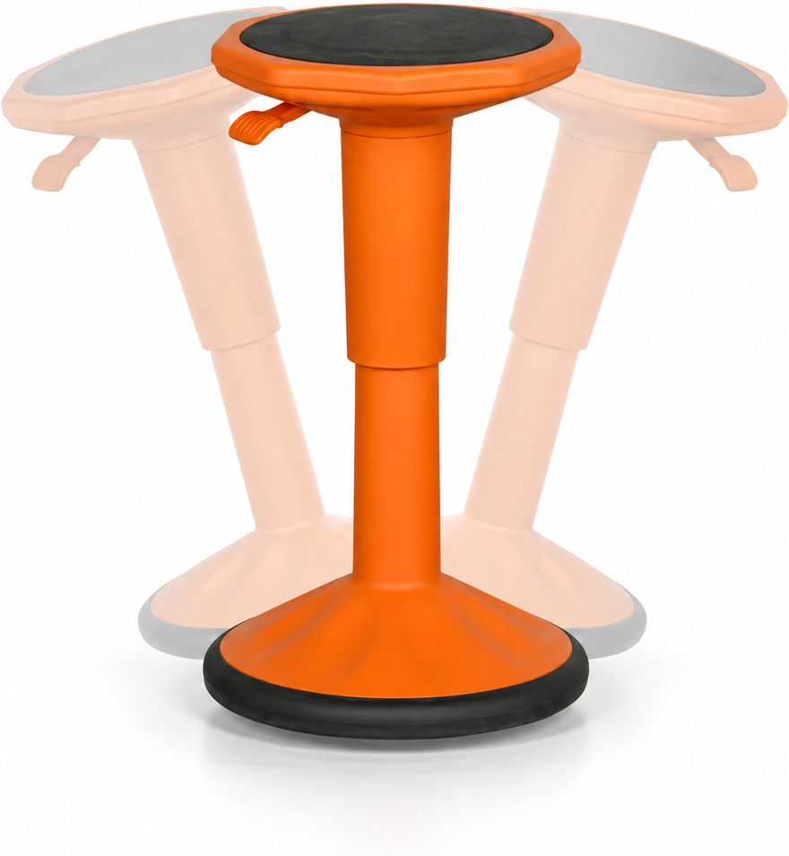 B2B Partner Orthopädischer Bürohocker, Stehhilfe TIC, orange
