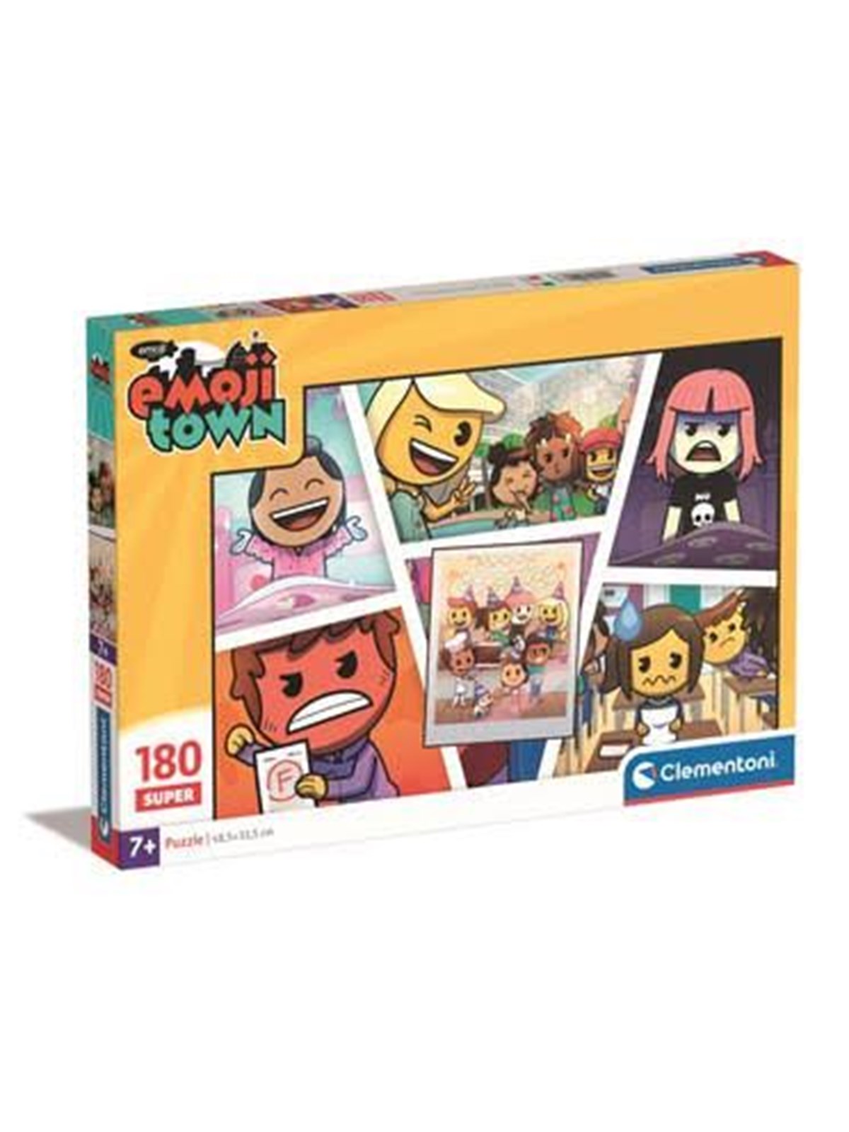 Clementoni Puzzle Emoji town, 180 Teile 2D Puzzles