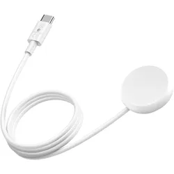 Google USB-C Ladekabel, magnetisch, Smartwatch Zubehör, Weiss