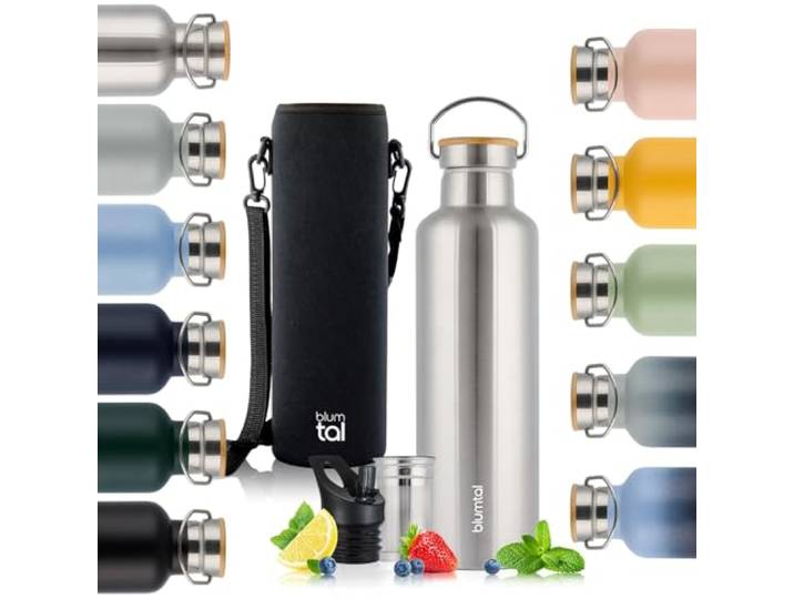 Blumtal Thermosfles 1000 ml - Dubbelwandige Thermosfles - Drinkfles - BPA Vrij - Theefles - Thermos - Stainless Steel