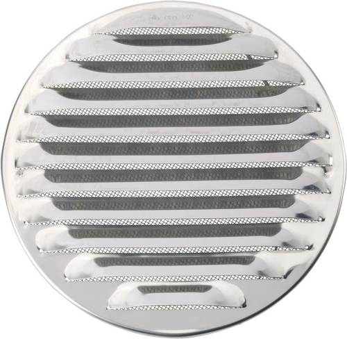 Wallair N31841 Abluftgitter Edelstahl Passend für Rohr-Durchmesser: 16cm