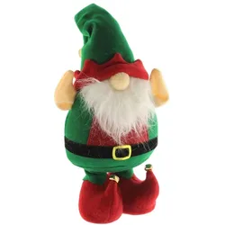 WellHome - Dekorative Figur des stehenden Weihnachtsmanns in grüner Farbe, H. 46 cm