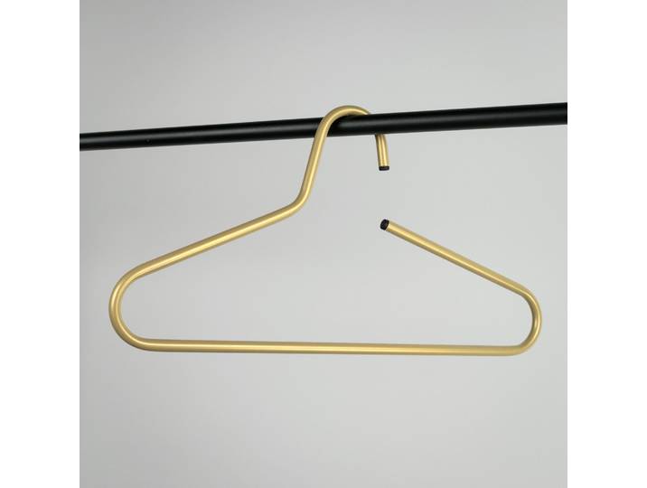 Kleiderbügel SPINDER DESIGN Victorie , gold (goldfarben), B:42cm H:21,5cm T:1cm, Metall, Kleiderbügel, Kleiderbügel, Breite 42 cm