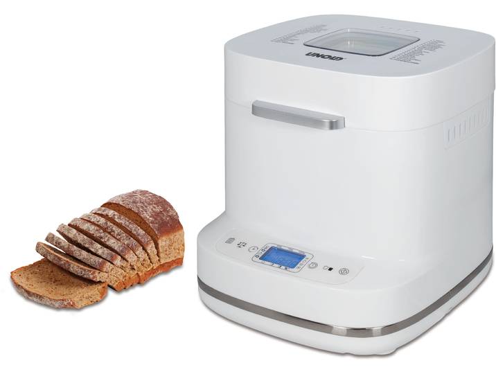 UNOLD Brotbackautomat Backmeister Bernd , weiß, B:31,4cm H:28cm T:26cm, Brotbackautomaten, Brotbackautomat