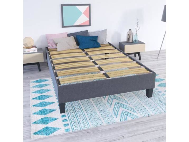 OLYMPE LITERIE - Sommier en kit ERGOSTAR - Gris clair - 160x200