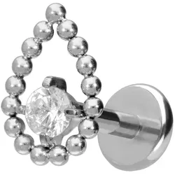 Titan Labret mit Push Fit TROPFEN + KRISTALL