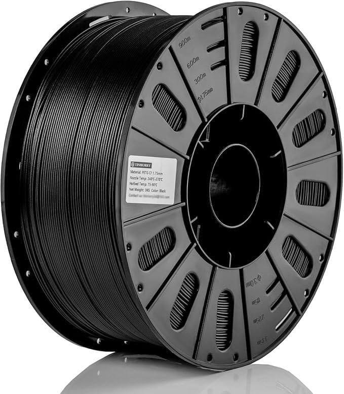 Selius 3D Printer Filament PETG-CF 1,75 mm 3 kg Zwart - Carbon Fiber Versterkt