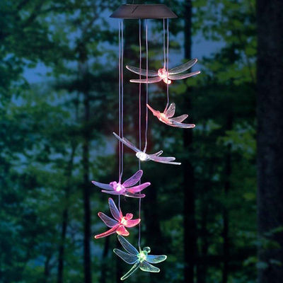 HomeDecorAndMore LLC Solar Dragonfly Wind Chime Solar Dragonfly Wind Chime