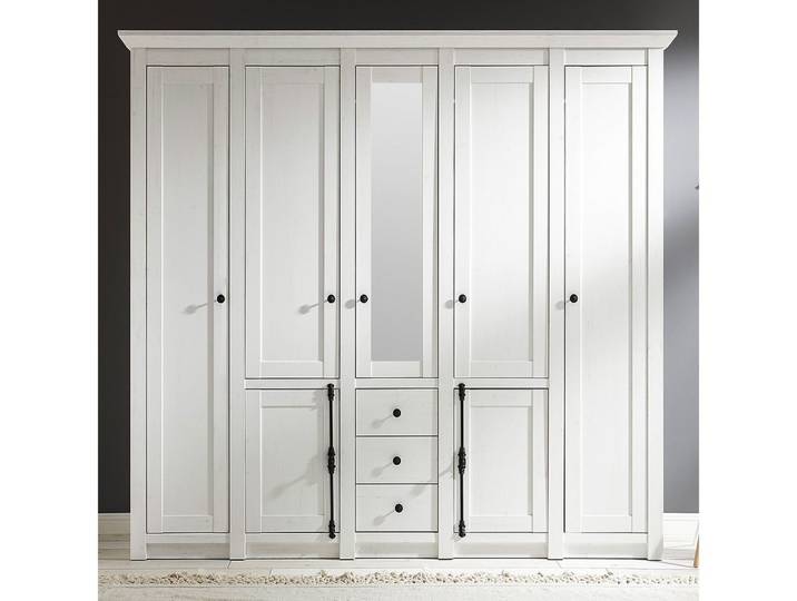 Lomadox Kleiderschrank WINGST-61 Pinie weiß Nb. 227x206x64cm