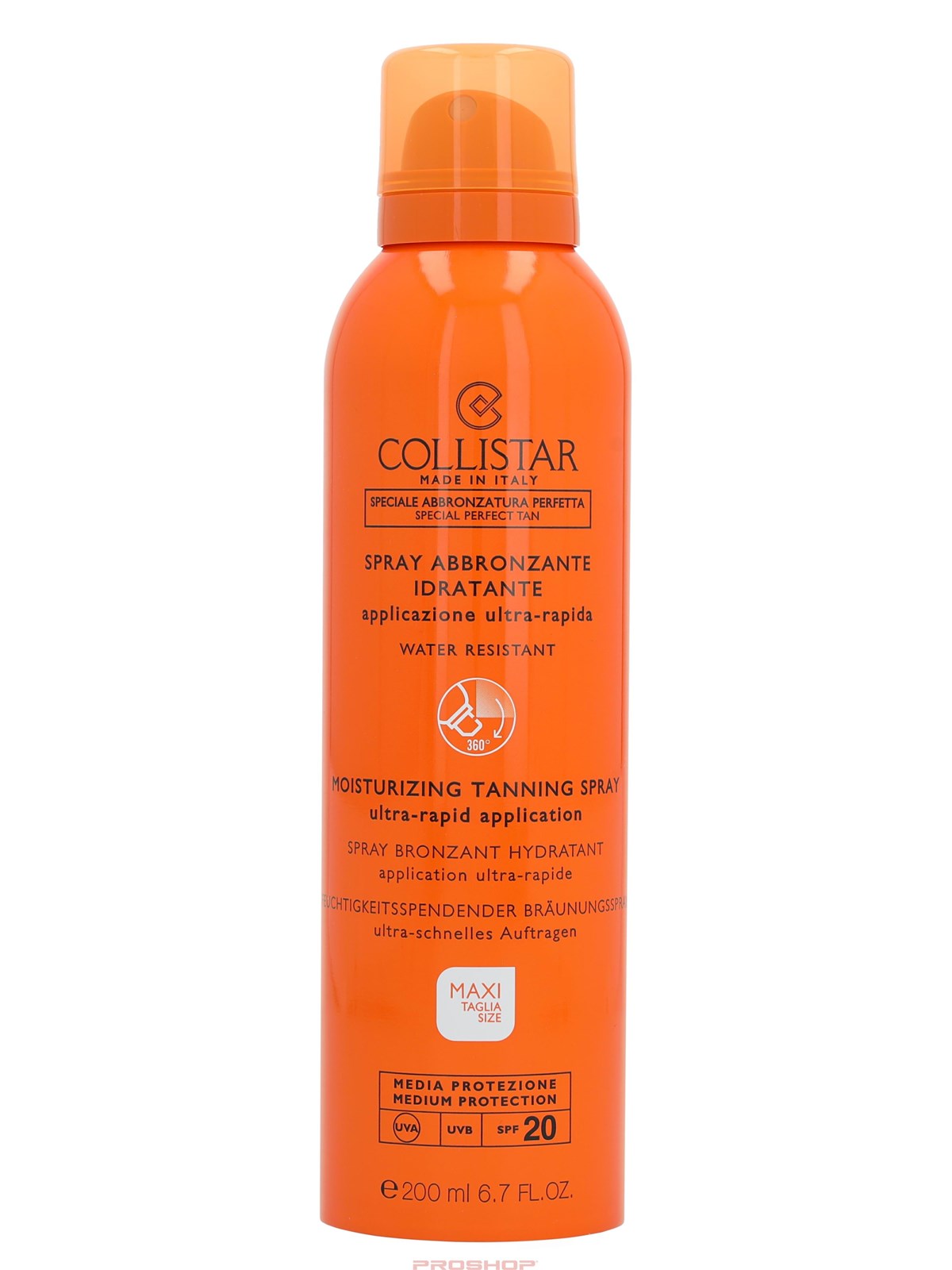 Collistar Moisturizing Tanning Spray SPF20