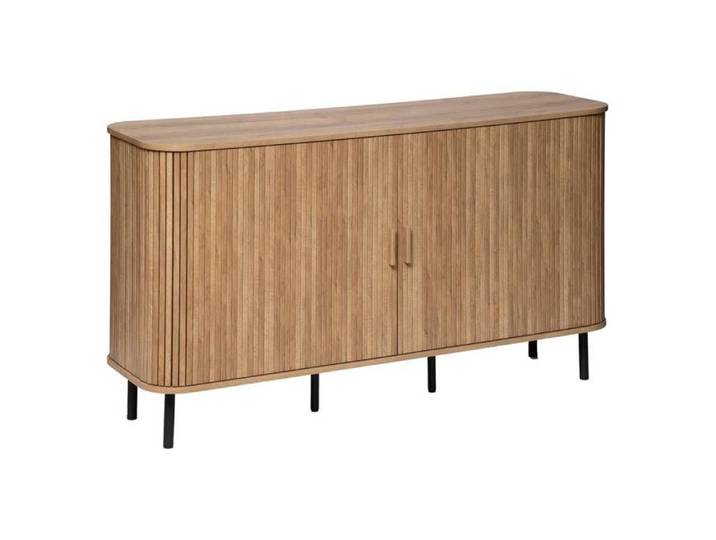 Buffet 2 portes  Colva  effet chêne 140x80cm - Atmosphera Créateur d'intérieur