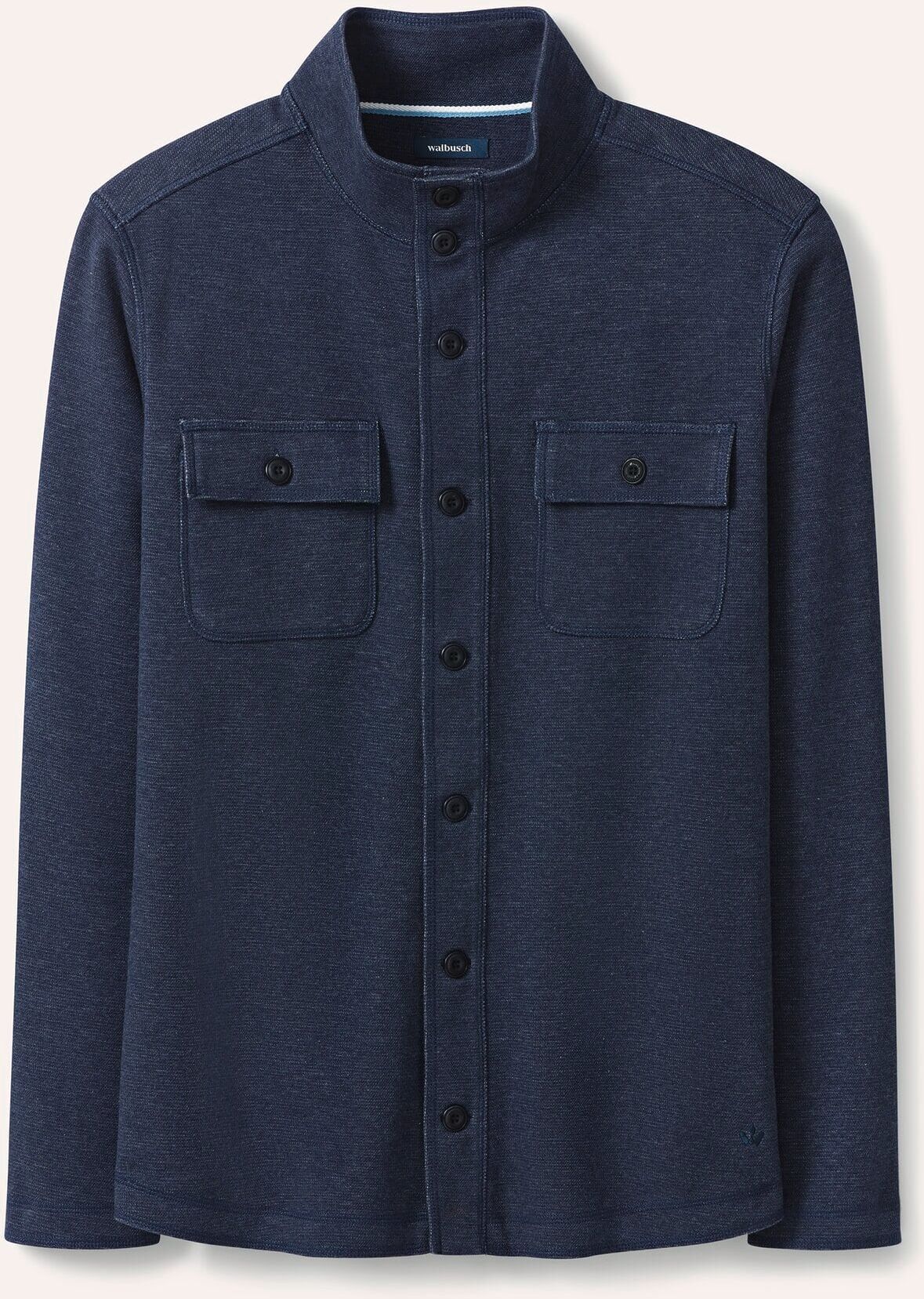 Walbusch Sweatjacke, noch offen: Größenlauf, Farbe Blau, 48, weicher Baumwollmix elastischer Jersey Herren