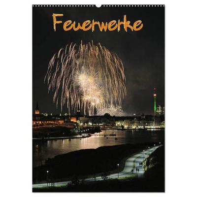 Feuerwerke Terminplaner (Wandkalender 2027 DIN A2 hoch), CALVENDO Monatskalender