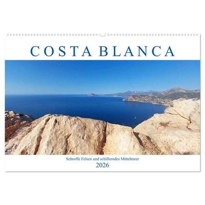 Costa Blanca. Schroffe Felsen und schillerndes Mittelmeer (Wandkalender 2026 DIN A2 quer), CALVENDO Monatskalender