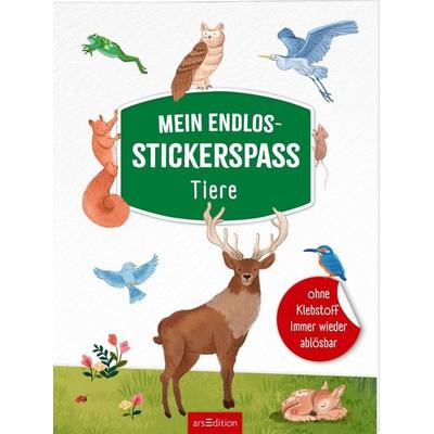 Mein Endlos-Stickerspaß – Tiere, Taschenbuch von , arsedition, 978-3-8458-7035-9
