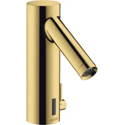 hansgrohe Elektronik Waschtischmischer mit Temperaturregulierung Batteriebetrieb, 10101990, Farbe: Polished Gold Optic