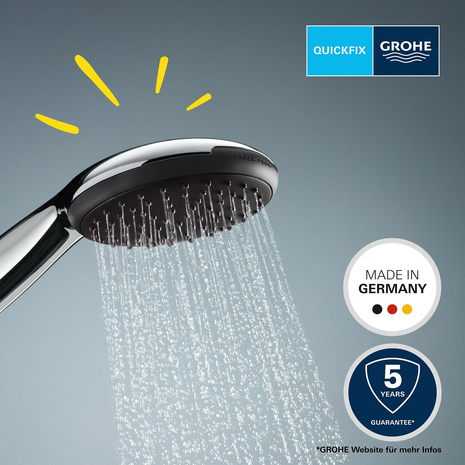 Grohe Vitalio Start 110 Handbrauseset mit 2 Strahlarten
