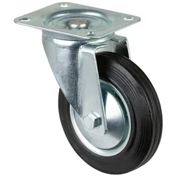 BS Rollen - Bockrolle - Lenkrolle - Feststeller - Transportrolle - Gummirad B55