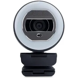 Wortmann Webcam Halo (mit Schieber) und Lichtkranz (C1868) (2 Mpx), Webcam, Schwarz