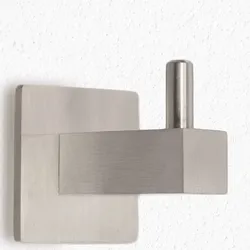 Kleiderhaken EDELSTAHL Garderobenhaken Wandhaken Mantelhaken Garderobe Haken 1 quadratisch L 40 mm