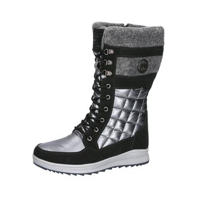 Winterboots LICO "Winterboot Signe", Damen, Gr. 41, grau, Synthetik, Schuhe Winterboots