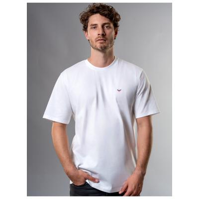 T-Shirt TRIGEMA "TRIGEMA Classic Tee", Herren, Gr. 5XL, weiß, Single Jersey, 100% Baumwolle, Basic, lang, Rundhals, Shirts T-Shirt