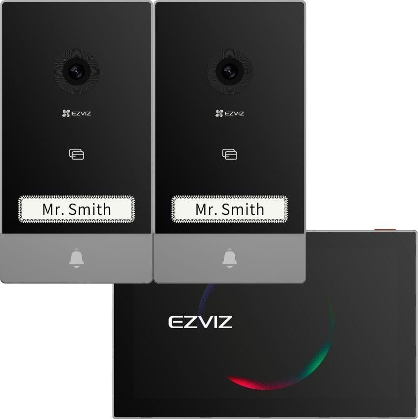 EZVIZ HP7-2 Entry Kit Video Intercom met 2 Buitenunits en Binnenmonitor