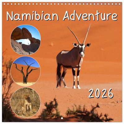 Namibian Adventure (Wall Calendar 2026 12 × 12 Inch) CALVENDO 12 Month Wall Calendar
