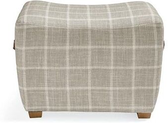 Dylan Ottoman - Grey Windowpane - Grandin Road