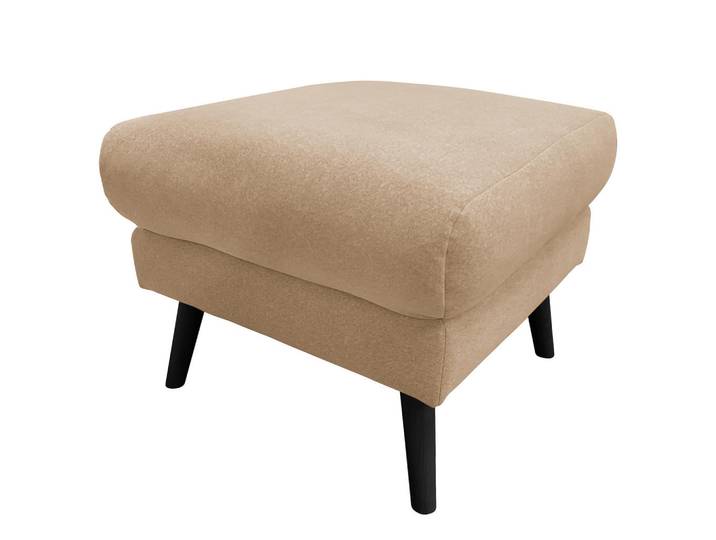 Livetastic Hocker Tromso, Beige, Holz, Buche, rechteckig, 61x49x65 cm, Made in EU, Wohnzimmer, Hocker, Sitzhocker