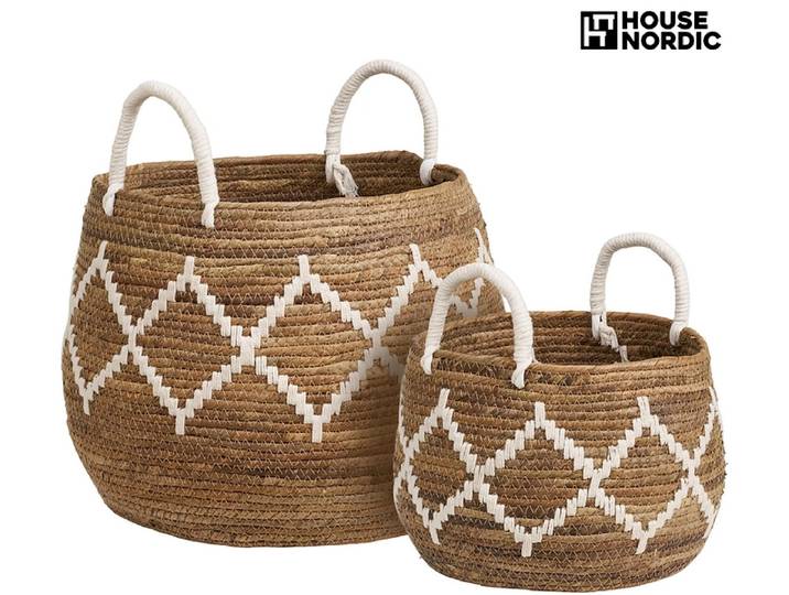 Set mit 2 Aufbewahrungsboxen ALTEA natürliches holz 41x41x32cm