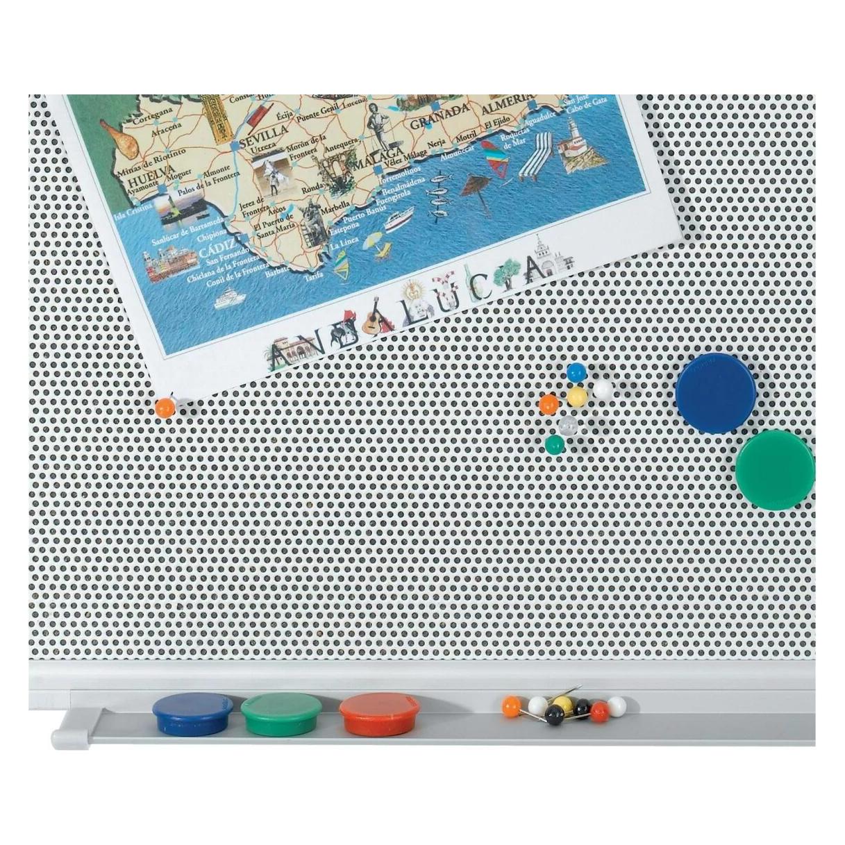 Franken Pinnwandtafel Pin'n'Mag X-tra, Textil, 3 Tafelgrössen, auch magnethaftend (Magnettafel, 120 x 90 cm) (PM3603)