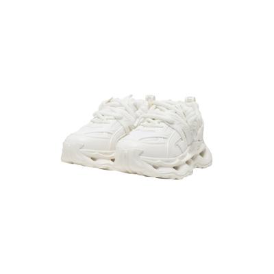 Sneaker BUFFALO "Buffalo MALAGA LACE", Damen, Gr. 38, weiß, Polyester, Schuhe Sneaker