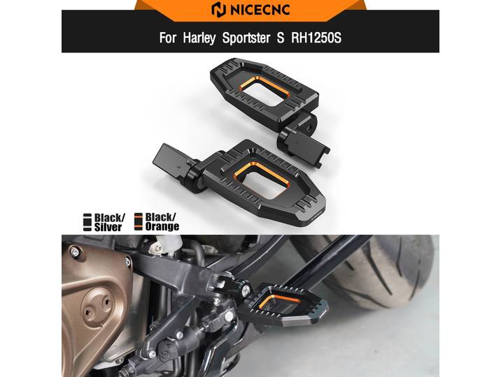 Repose-pieds réglables pour Harley Sportster S RH1250 2021-2024, Low Rider ST FXLRST 117 2022-2023 Street Bob FXBBS 114 2021-23