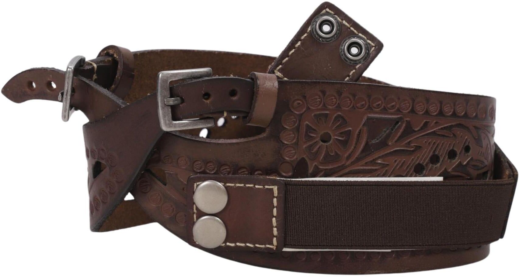 Pepe Jeans Damen Gürtel, Braun, Gr. 80, Leder - Second Hand