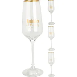 Champagnerglas BUBBLES (LBH 6,50x6,50x22,50 cm) - LBH 6,50x6,50x22,50 cm