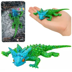 Krötenechsen-Gummifigur, dehnbar, realistisch, 20 cm
