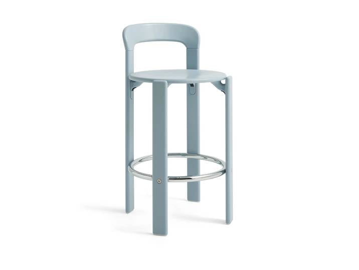 HAY Rey Low Barhocker lackiert 65 cm Slate blue