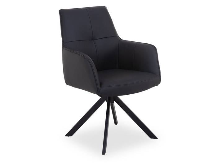 HARPER Esszimmerstuhl Polsterstuhl HARPER HAFUN LBH 60x69x88 cm schwarz Esszimmerstuhl