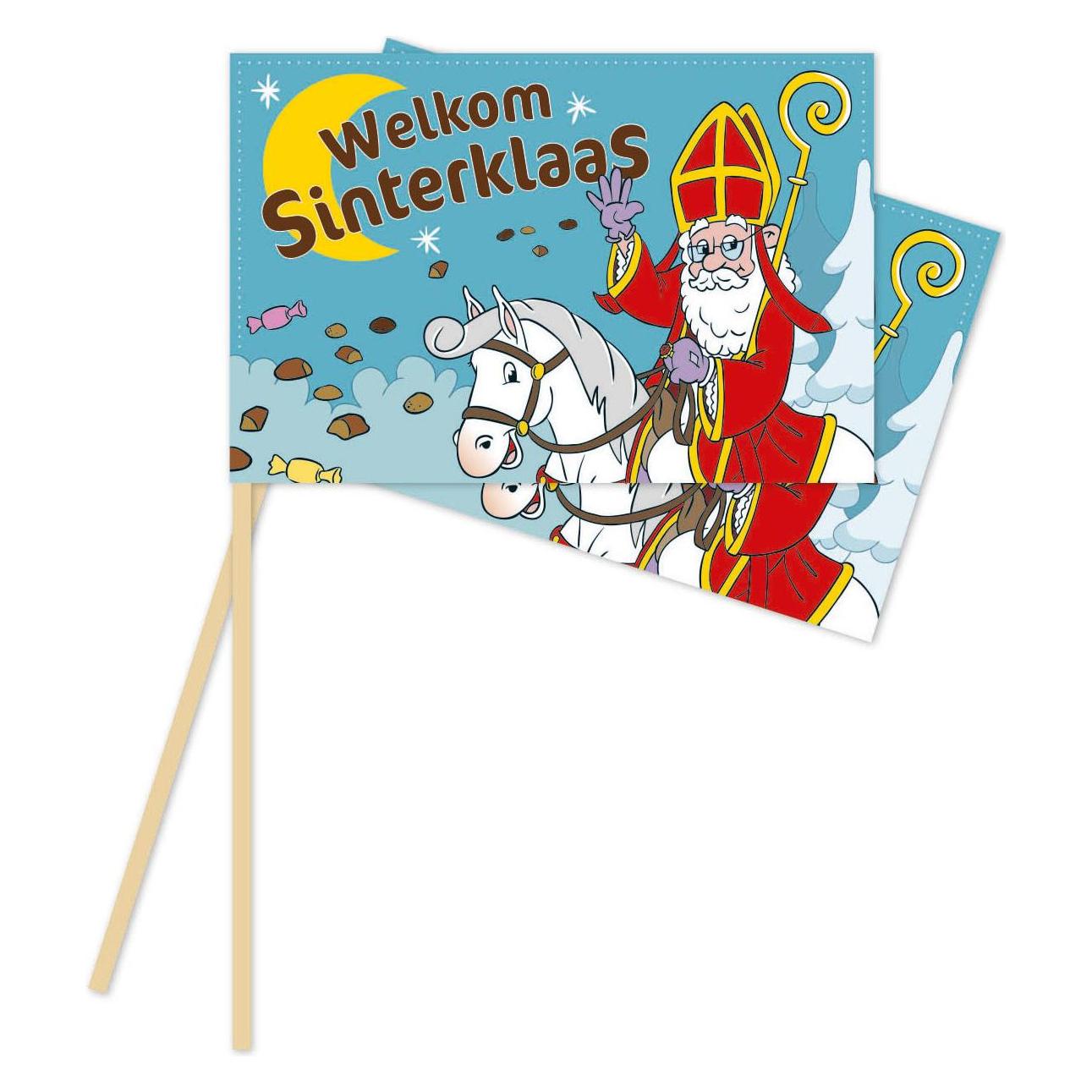 Globos Europe Papierfähnchen 20x30cm Sinterklaas - 10 Stück. (10 Stk.) (54855586)