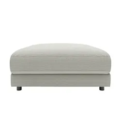 Jette Home Element Hocker in Cord Modulsofa Sila ¦ grau ¦ Maße (cm): B: 100 H: 43 T: 127.0