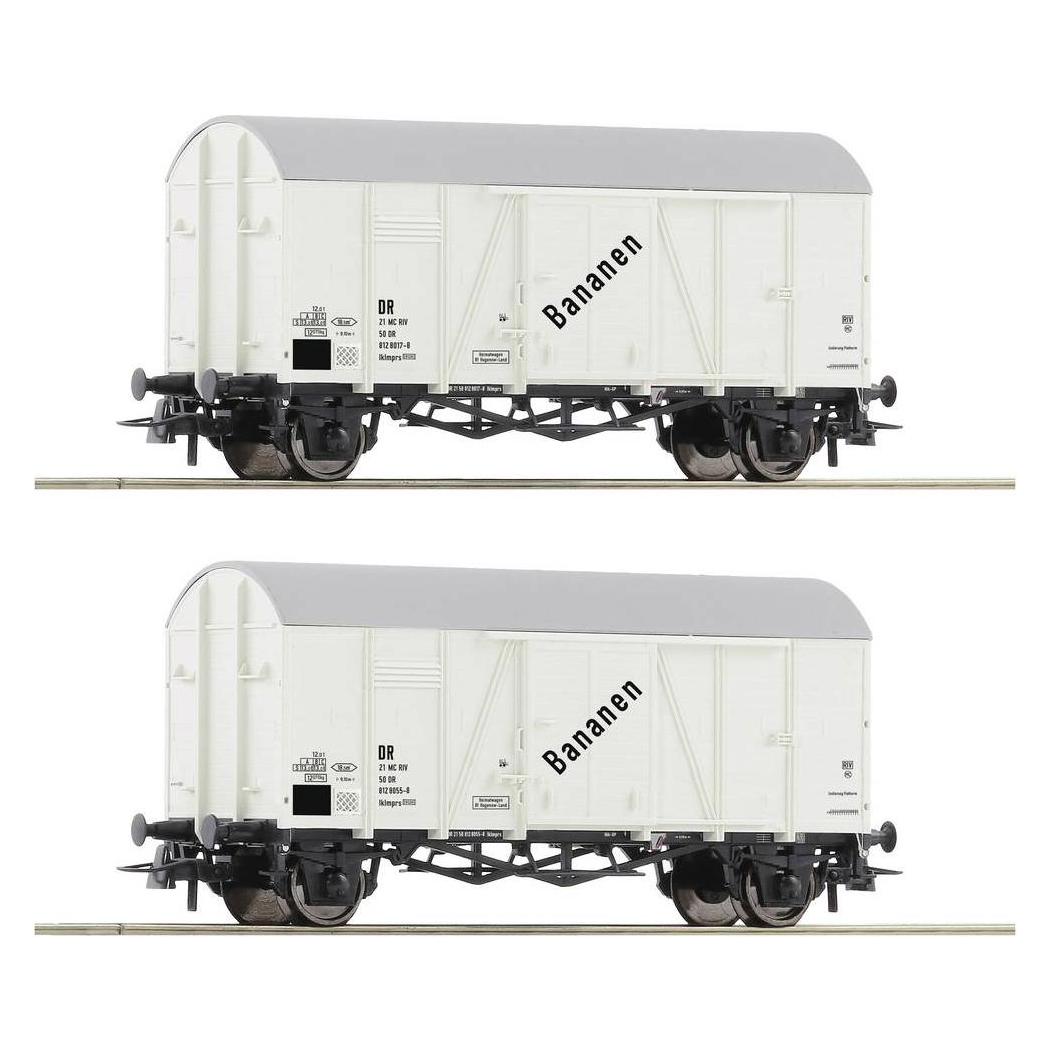 Roco H0 2er-Set Bananenwagen der DR (Spur H0) (77027)