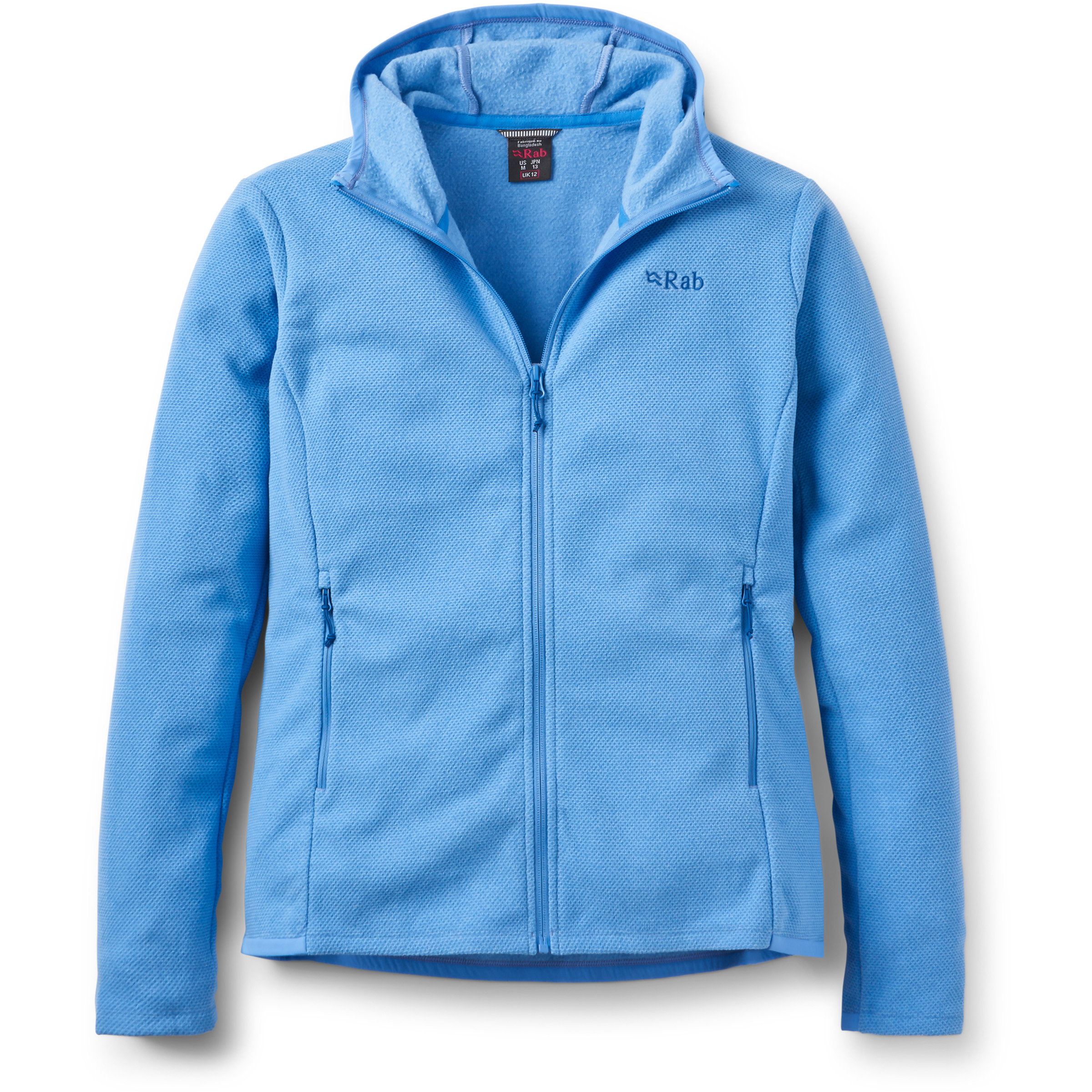 Rab Stavel Hoody Damen Fleecejacke blau Größe XS Trekking Schnell trocknend