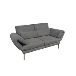 SOFA HOLLY Anthrazit Flachgewebe